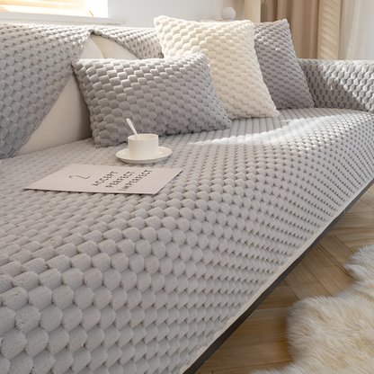 Rutschvaste Bankhoes met Wafeldesign – Wasbare Sofa Hoes, Vlekbestendig en Antislip Bescherming voor Elke Bank