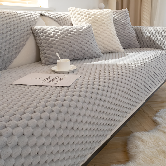 Rutschvaste Bankhoes met Wafeldesign – Wasbare Sofa Hoes, Vlekbestendig en Antislip Bescherming voor Elke Bank