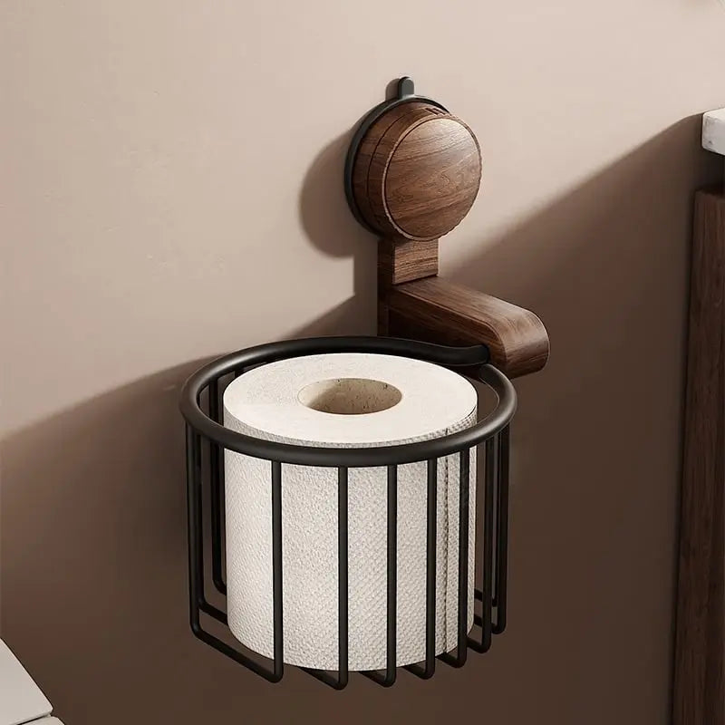 WalnutCraft | Elegant Rustic Wall-Mounted Toilet Paper Holder 1
