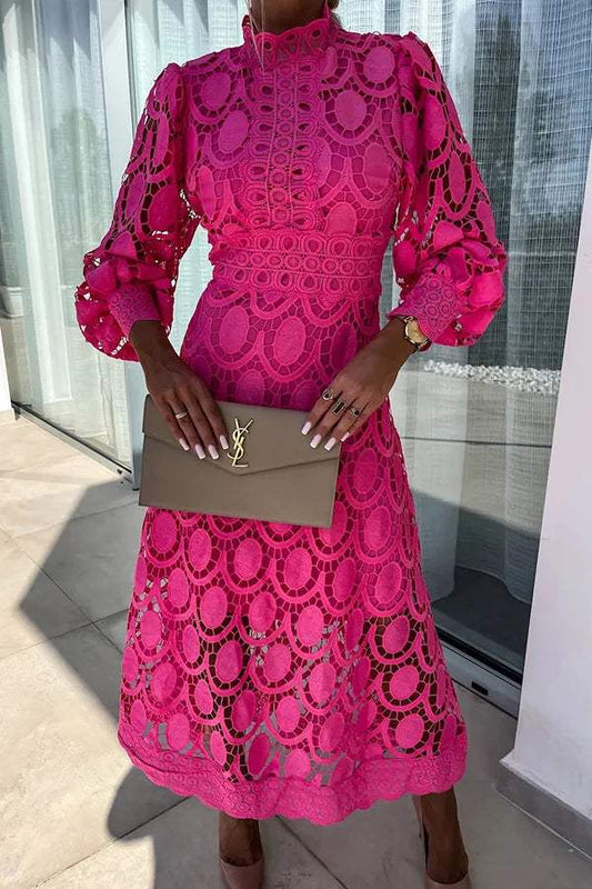 Emma | Elegante Feestjurk met Delicate Structuur 1