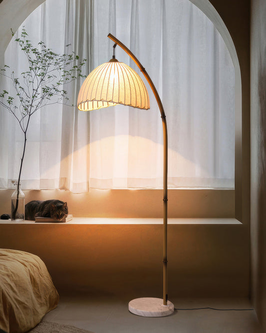 Balance Bamboo Vloerlamp – Natuurlijke Wabi-Sabi Verlichting