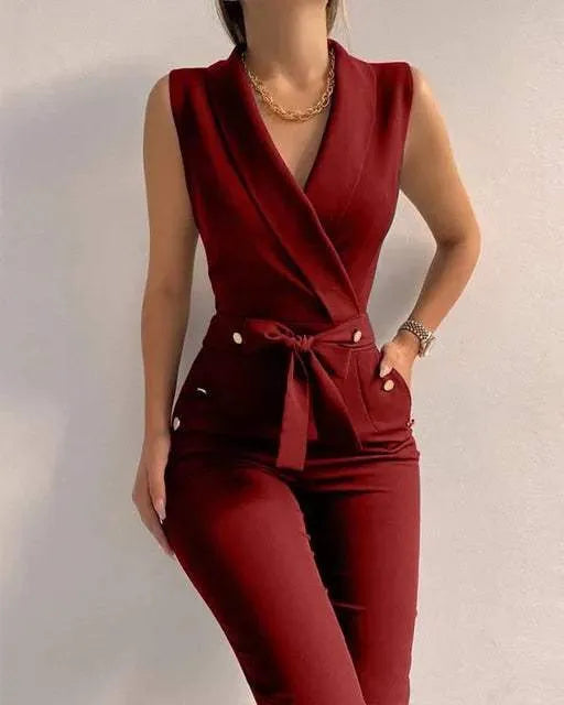 Emma | Stijlvolle Wikkeltop en Broek Set 7