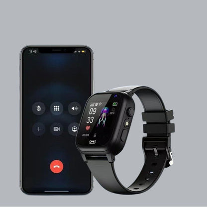 Kinder Smartwatch met GPS, SOS-Knop & Camera – Veiligheid, Bellen & Tracking in Één | Met Spraakfunctie, Zaklamp & Veilige Zones | Lichtgewicht & Nederlandstalig