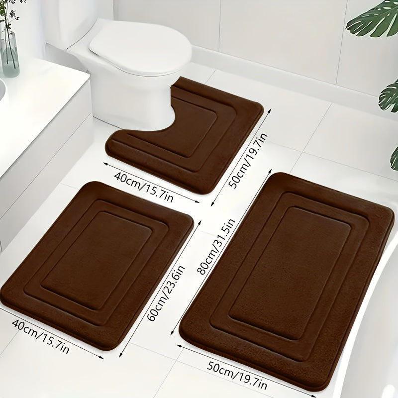 ComfortNest | Luxe Zachte Traagschuim Badmat Set 5