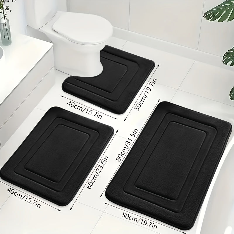 ComfortNest | Luxe Zachte Traagschuim Badmat Set 2