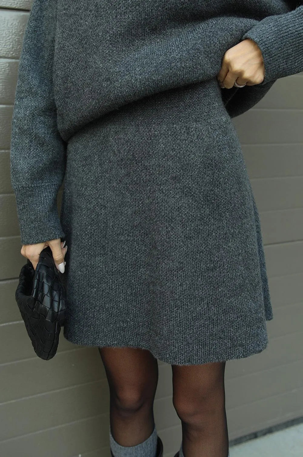 Emma | Elegante Warme Rok en Trui Set 7