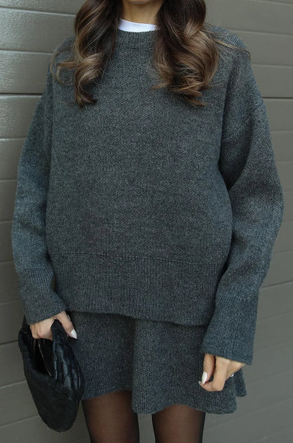 Emma | Elegante Warme Rok en Trui Set 8