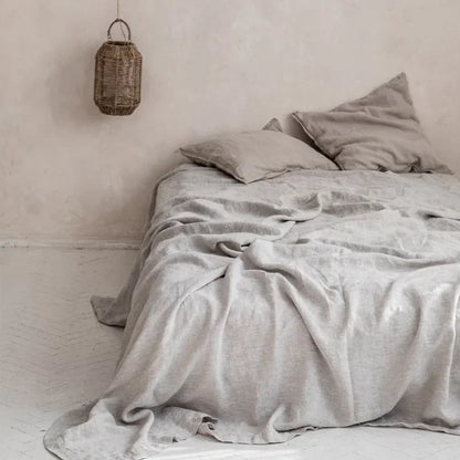 Linnen dekbedovertrekset van 100% linnen – ademend, vochtregulerend & koel slapen | Effen kleuren voor een luxe slaapkamer