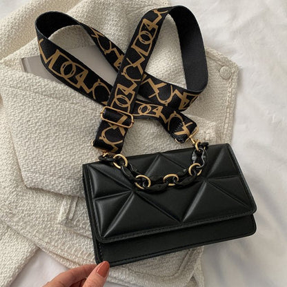 Dames handtas – gewatteerd, met kettingriem, crossbody, stijlvol