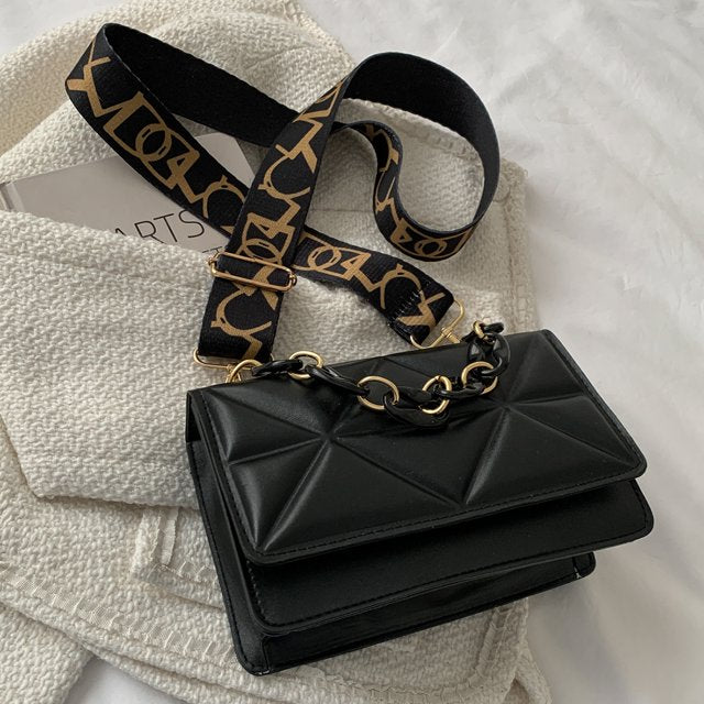 Dames handtas – gewatteerd, met kettingriem, crossbody, stijlvol