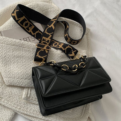 Dames handtas – gewatteerd, met kettingriem, crossbody, stijlvol