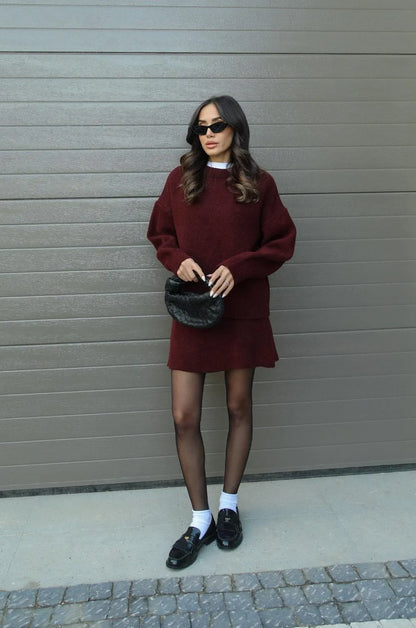 Emma | Elegante Warme Rok en Trui Set 10