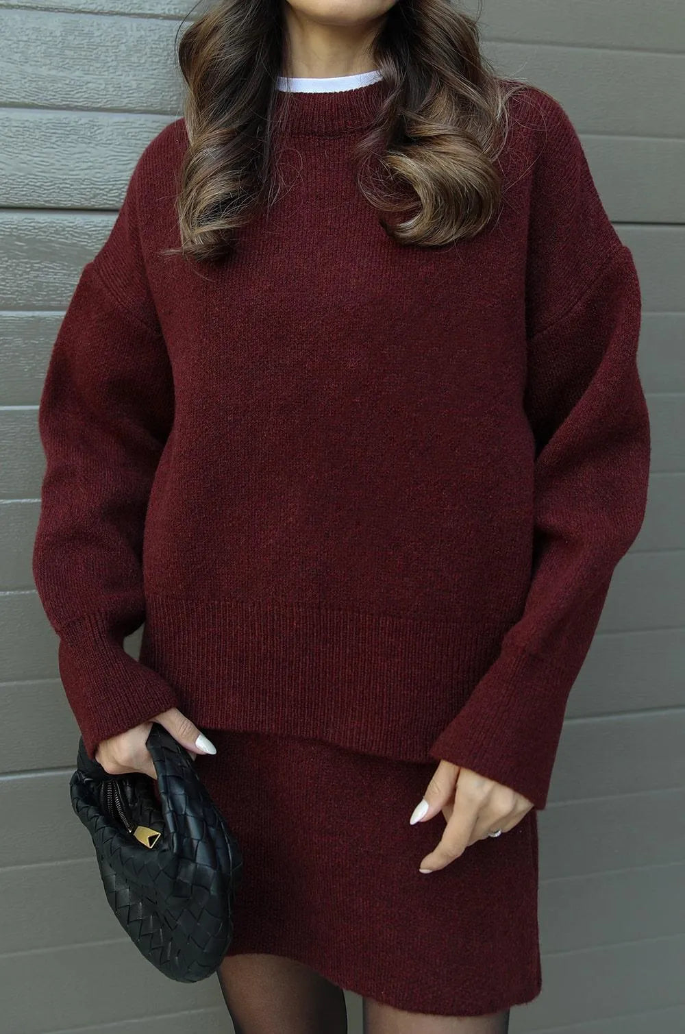 Emma | Elegante Warme Rok en Trui Set 11
