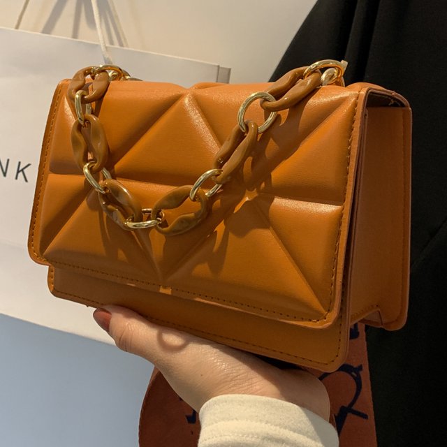 Dames handtas – gewatteerd, met kettingriem, crossbody, stijlvol