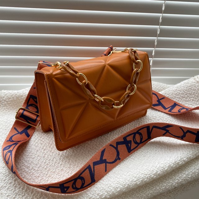 Dames handtas – gewatteerd, met kettingriem, crossbody, stijlvol