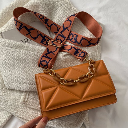 Dames handtas – gewatteerd, met kettingriem, crossbody, stijlvol