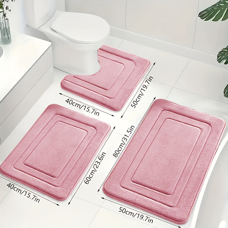 ComfortNest | Luxe Zachte Traagschuim Badmat Set 7