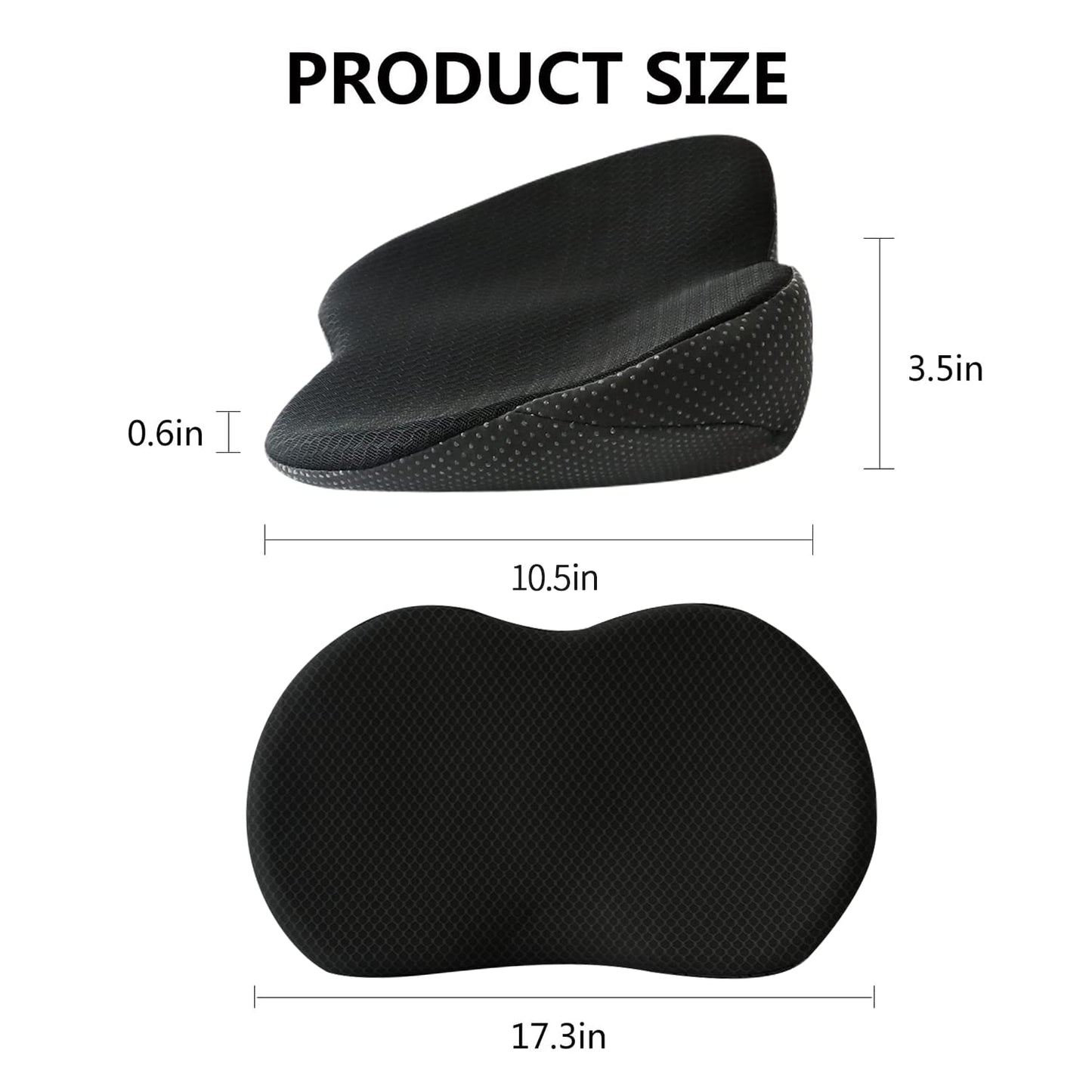 Autostoelverhoger met Memory Foam – Zitkussen van 9 cm Hoog voor Kleinere Bestuurders | Ergonomisch & Ademend – Zwart, Rood, Beige of Bruin
