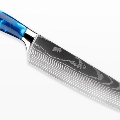 Damast Keukenmessen Set 67-Laags – Professionele Messen van Hoogwaardig Staal, Extreem Scherp & Duurzaam