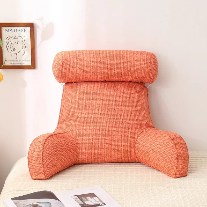 LuxeNest | Ergonomic Comfortable Reading Cushion with Side Pocket 6