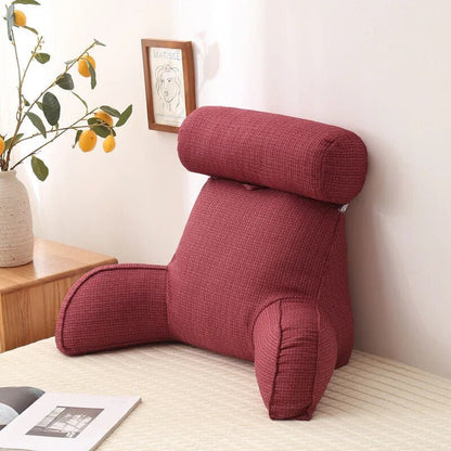 LuxeNest | Ergonomic Comfortable Reading Cushion with Side Pocket 3