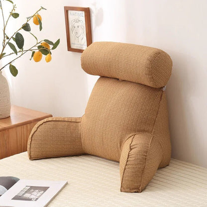 LuxeNest | Ergonomic Comfortable Reading Cushion with Side Pocket 2