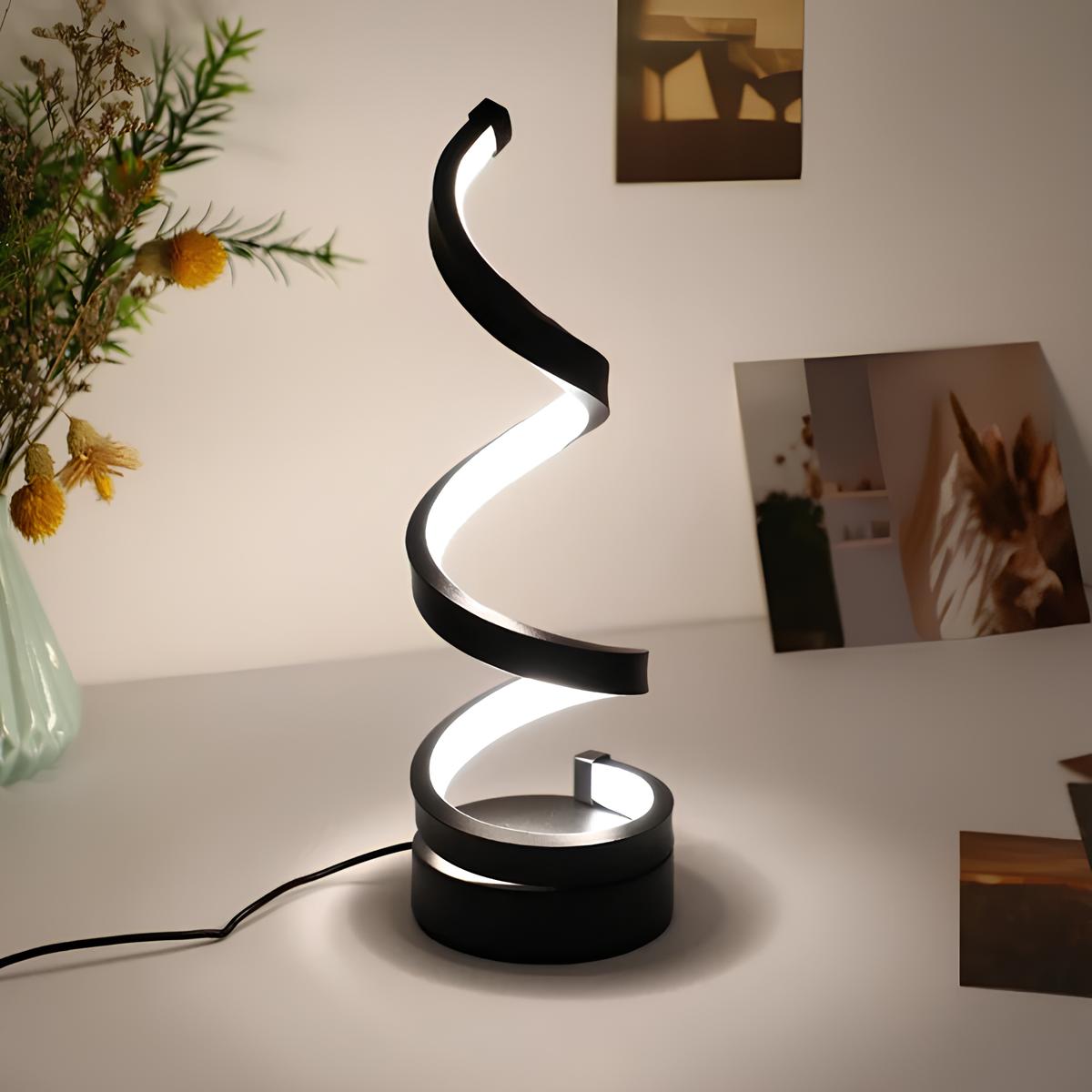 Spiraal Tafellamp - Dimbare LED Verlichting