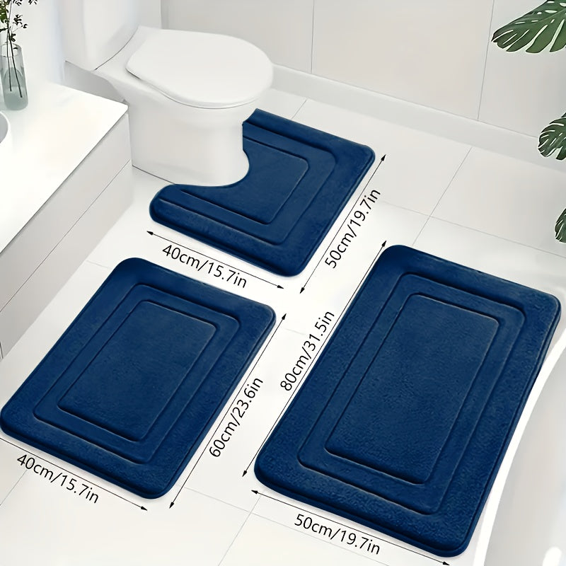 ComfortNest | Luxe Zachte Traagschuim Badmat Set 4