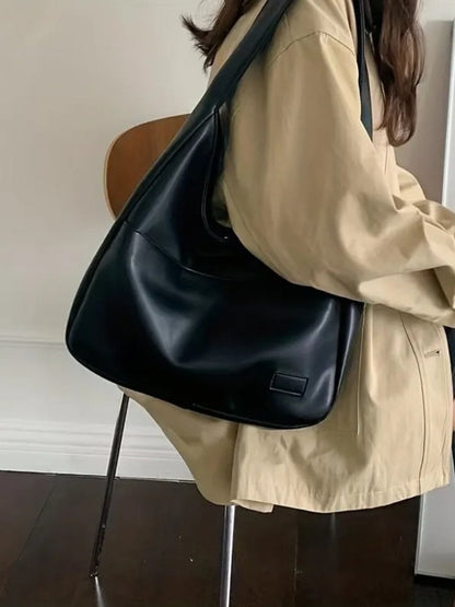 Leren Schoudertas – Luxe Echtleder Tas met Ruime Indeling voor Tijdloze Elegantie