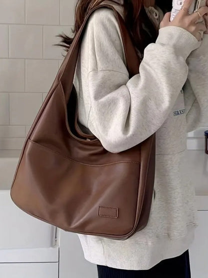 Leren Schoudertas – Luxe Echtleder Tas met Ruime Indeling voor Tijdloze Elegantie