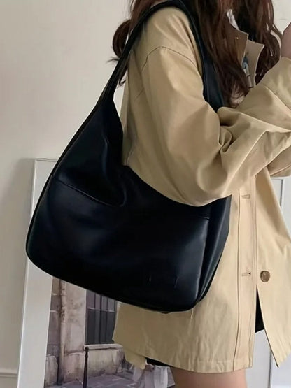 Leren Schoudertas – Luxe Echtleder Tas met Ruime Indeling voor Tijdloze Elegantie