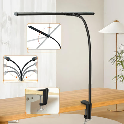 Luminara | Elegant Adjustable Dual-Head LED Desk Lamp 9