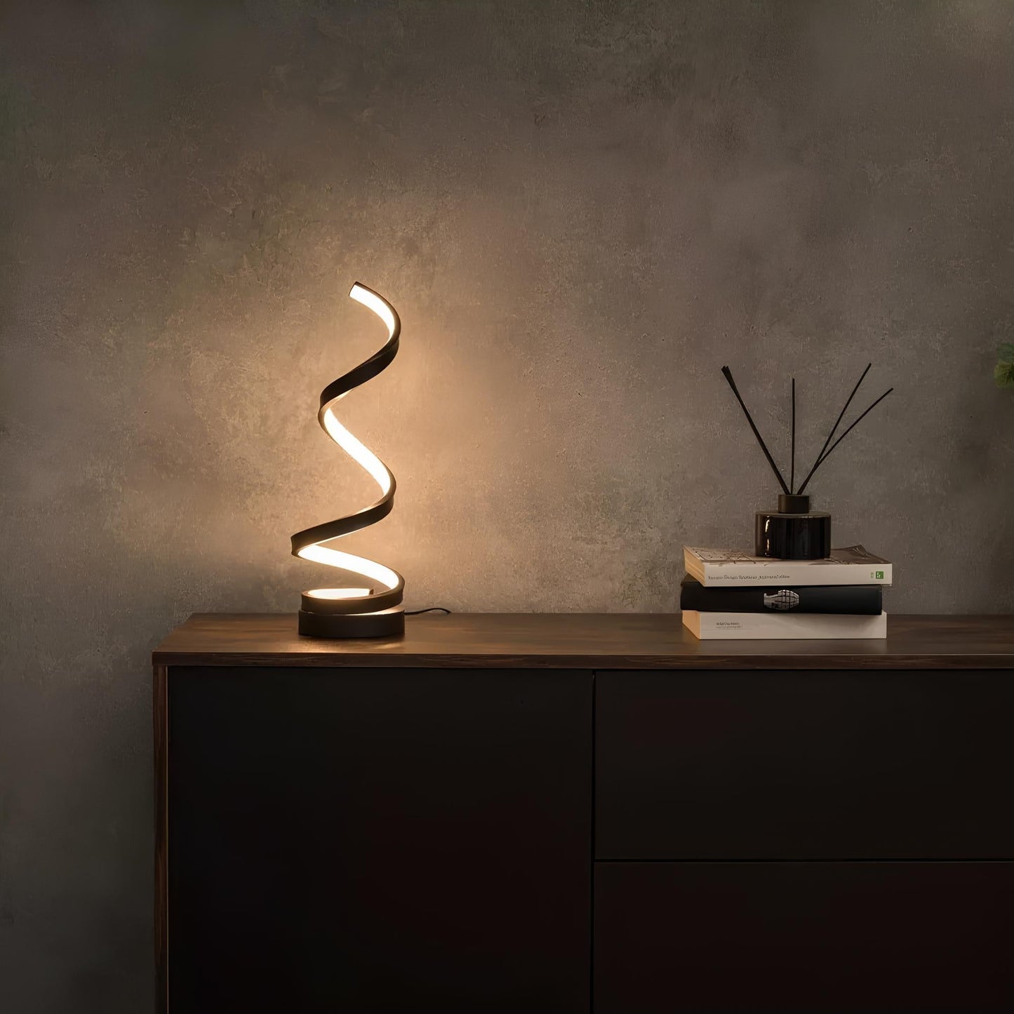 Spiraal Tafellamp - Dimbare LED Verlichting