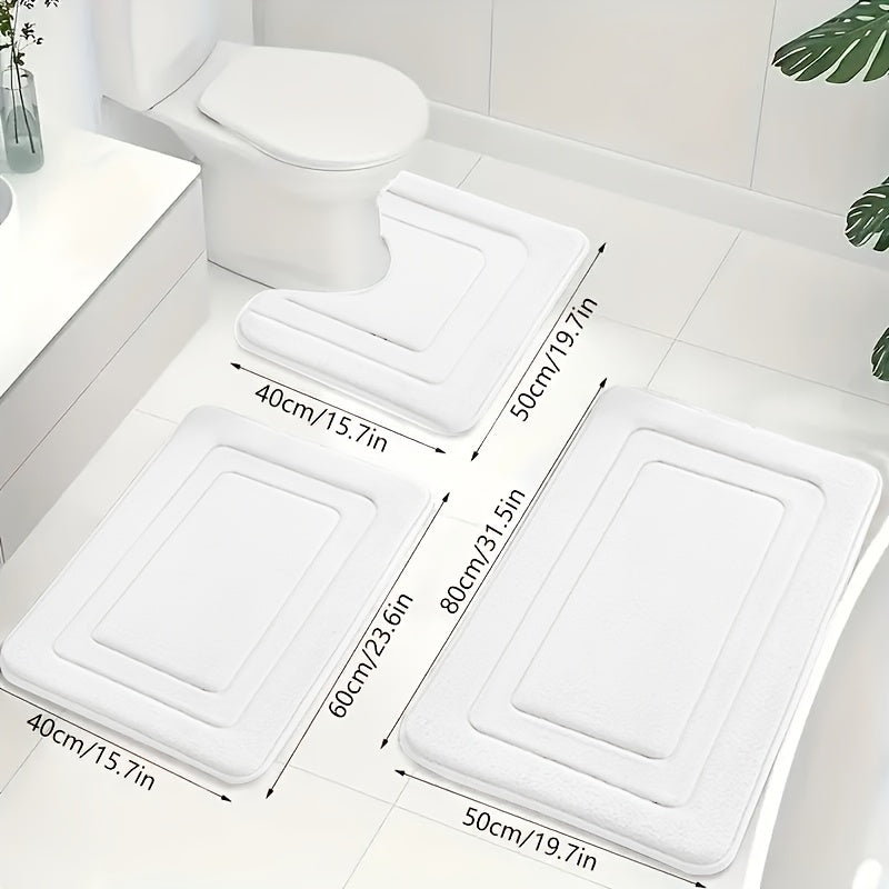 ComfortNest | Luxe Zachte Traagschuim Badmat Set 8