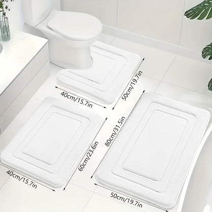 ComfortNest | Luxe Zachte Traagschuim Badmat Set 8