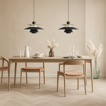 Multilayer Hanglamp – Driedelige Deens Designlamp van Aluminium | Moderne LED Hangverlichting voor Eettafel, Keuken of Woonkamer