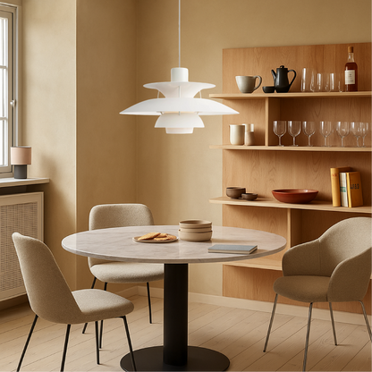 Multilayer Hanglamp – Driedelige Deens Designlamp van Aluminium | Moderne LED Hangverlichting voor Eettafel, Keuken of Woonkamer