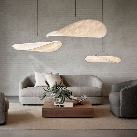 Japandi Hanglamp Zijde - Minimalistisch Design voor Slaapkamer