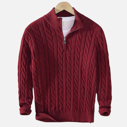 Heren half-zip trui