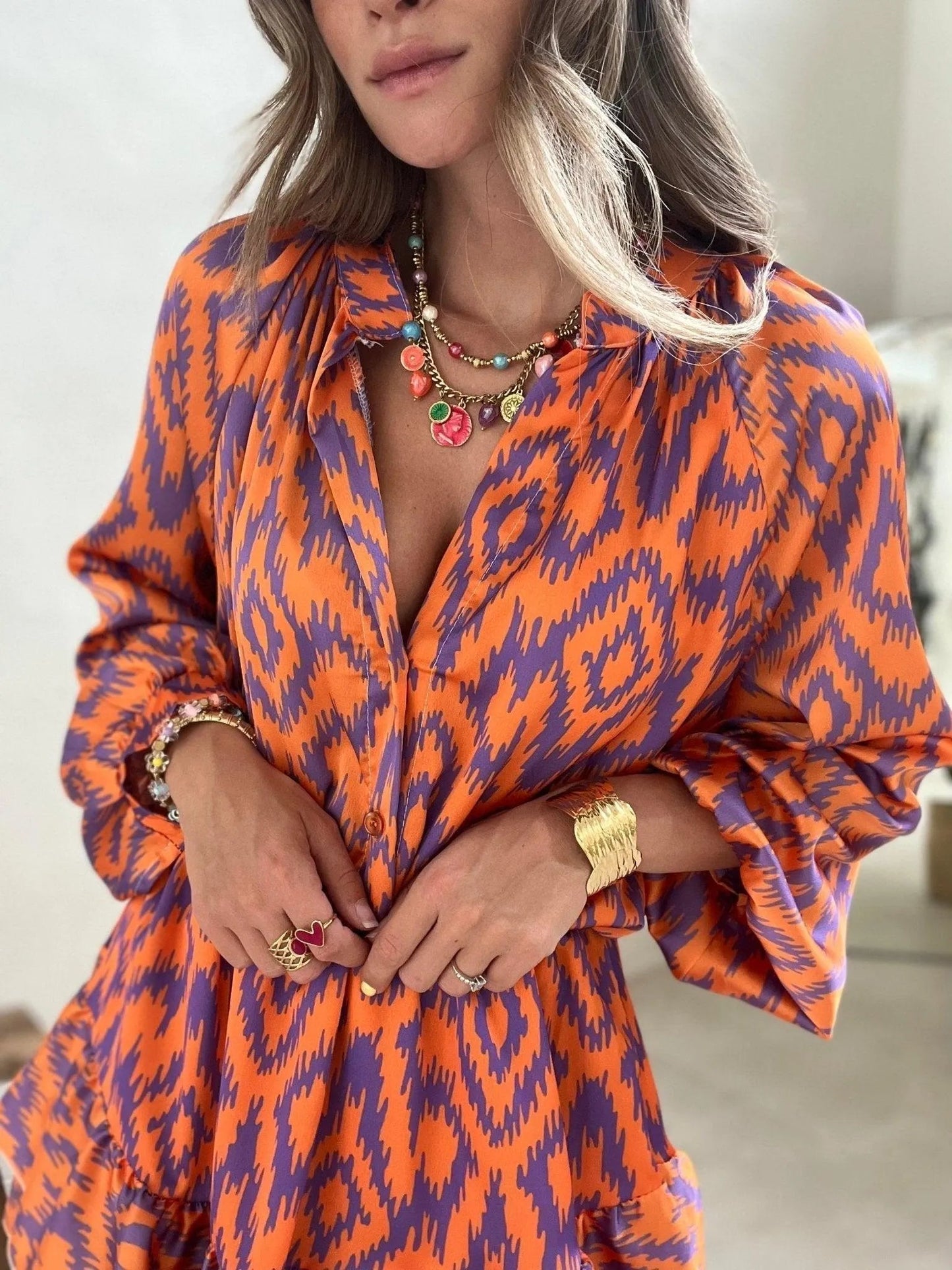 Emma | Vivid Kleuren Blouse en Shorts Set 3