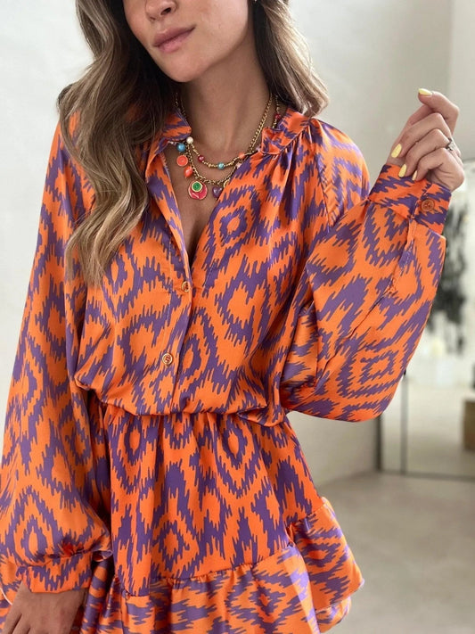 Emma | Vivid Kleuren Blouse en Shorts Set 1
