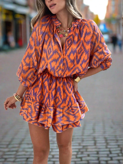 Emma | Vivid Kleuren Blouse en Shorts Set 5