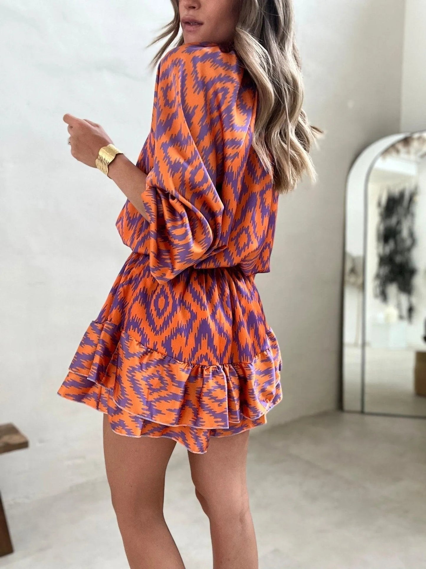 Emma | Vivid Kleuren Blouse en Shorts Set 2