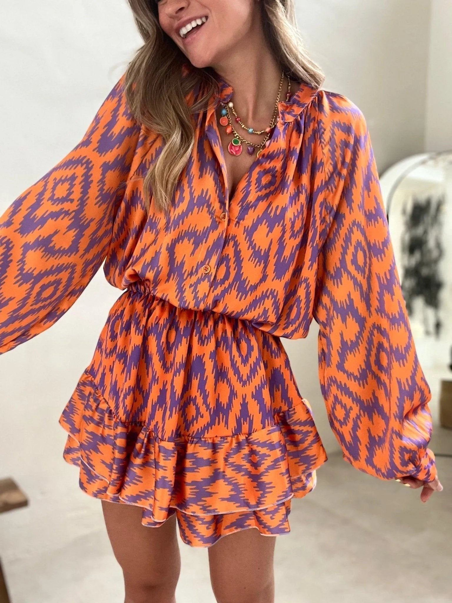 Emma | Vivid Kleuren Blouse en Shorts Set 6