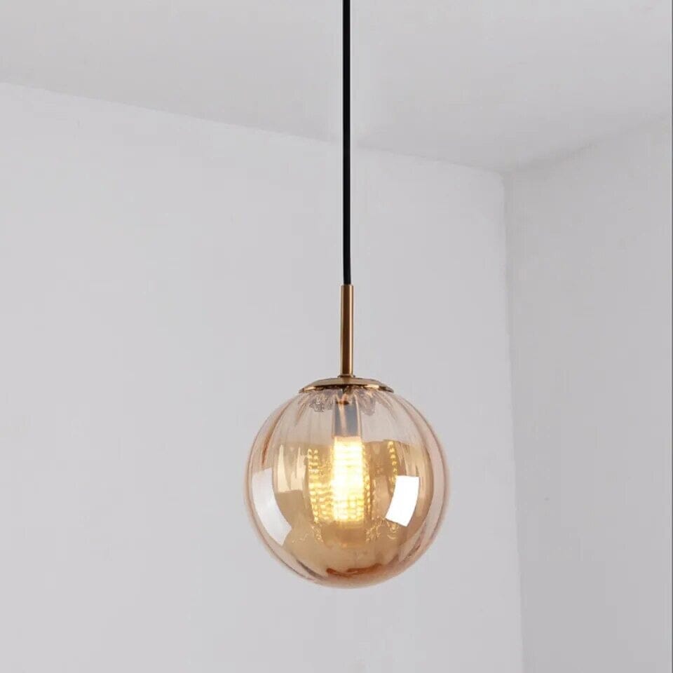 Glazen Hanglamp Lumora – Elegante LED Pendellamp met Warm Licht & Modern Design, Voor Woonkamer, Eetkamer of Slaapkamer, Verkrijgbaar in 2 Formaten