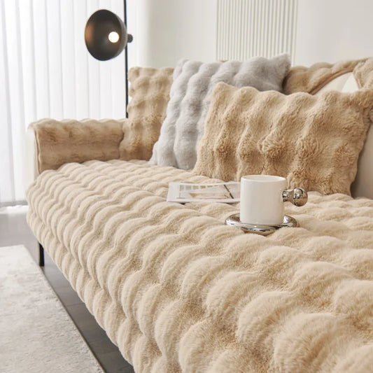 Lunda Luxe Bankhoes – Antislip Chenille Beschermhoes tegen Slijtage, Haren & Vlekken, Wasbaar & Huisdiervriendelijk Comfort