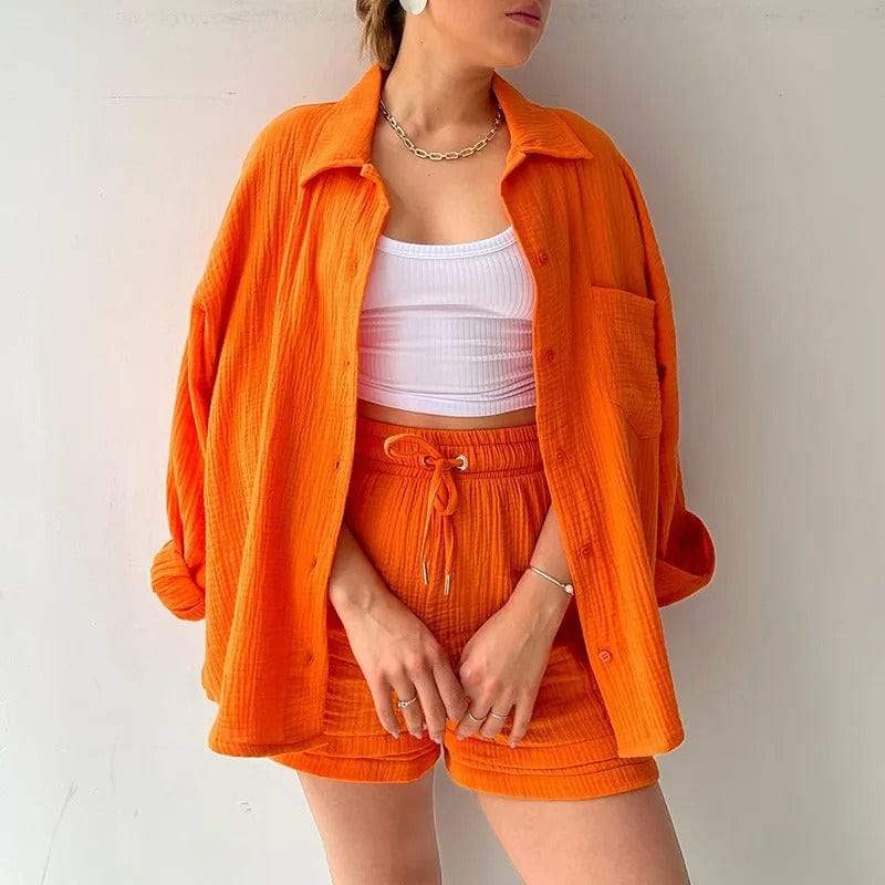 Emma | Luchtig Comfortabel Overhemd met Broek 4