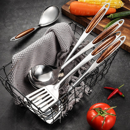 Keukengerei Set Roestvrijstaal – 5-delig Luxe Design met Ergonomische Handgrepen
