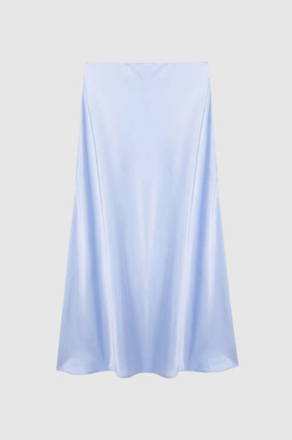 Dames midi rok – hoge taille, A-lijn, vloeiend, dagelijks & chic