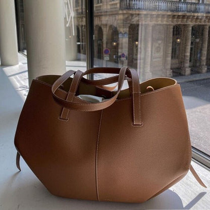 Vintage Leren Handtas – Luxe Dames Tas van Echt Rundleer met Tijdloze Uitstraling